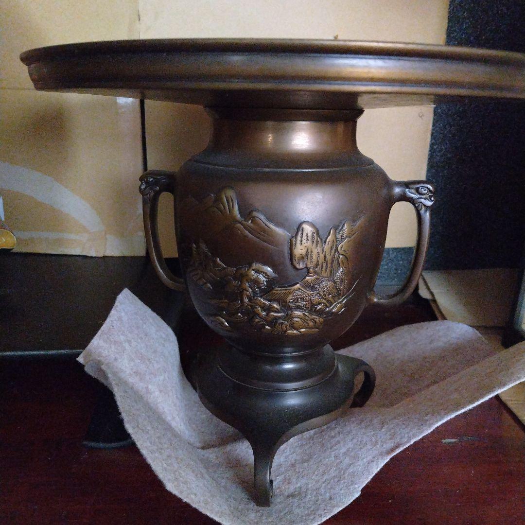 値下げ中!!　九谷焼の大黒様、薄端の2点セット　　中古美品