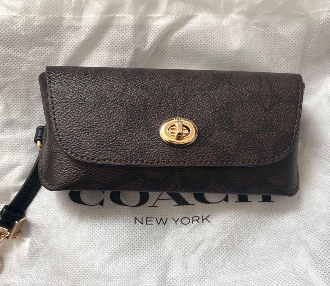 COACH メガネケース 未使用 ブラウン
