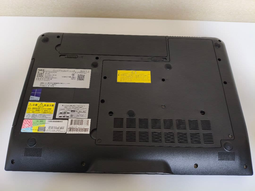 NECノートPCアダプター付 windows10 4GB SSD128GB