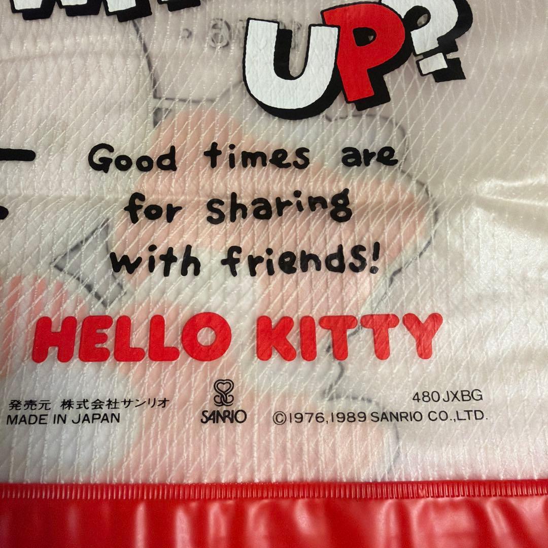 ハローキティ　1989年　ビニール製巾着バッグ